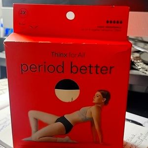 Thinx 3X Brief panties. Super absorbency.